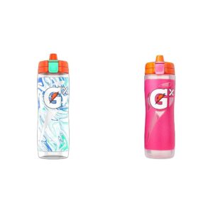 gatorade gx, marble white & gx bottle, pink, 30 oz