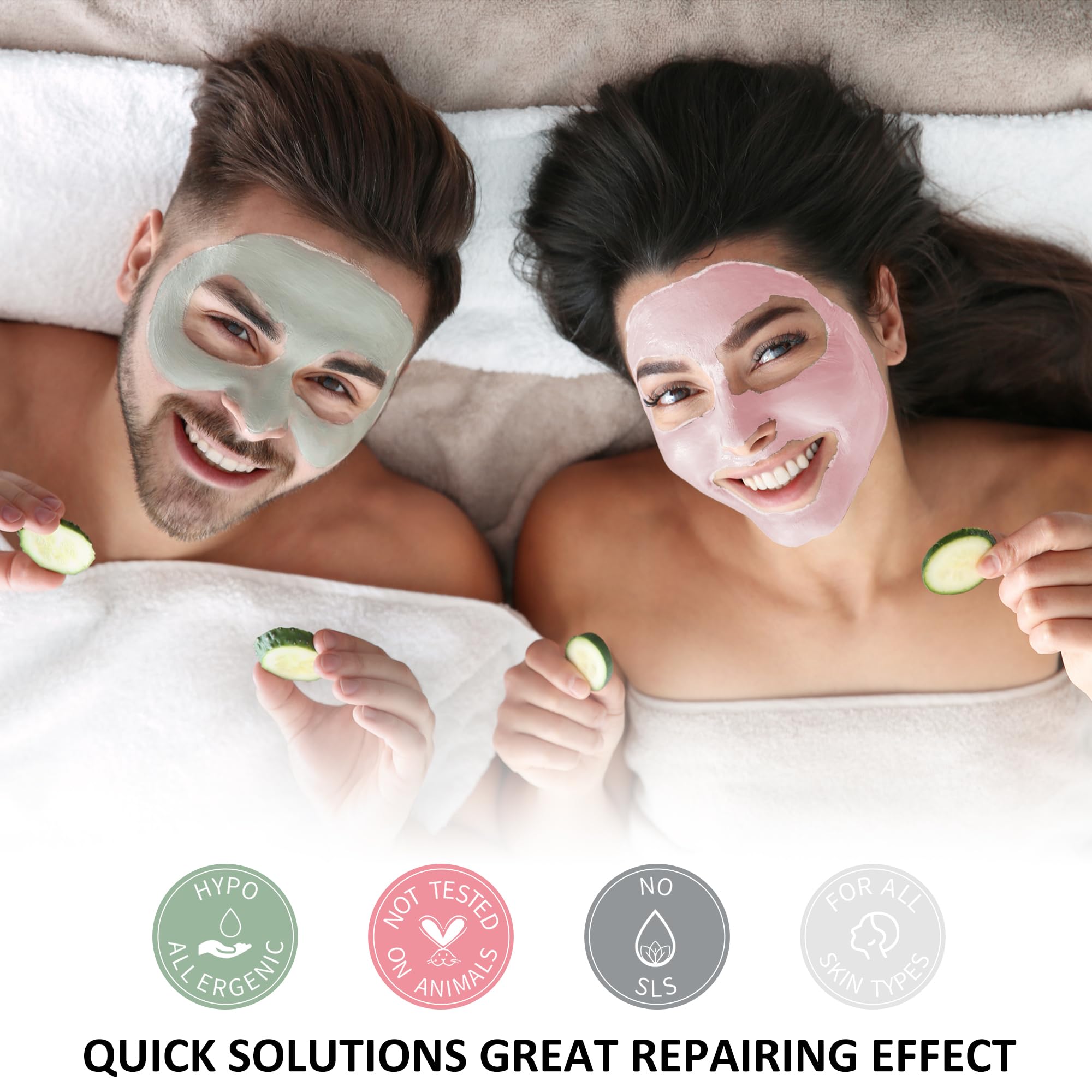 Ashlyn 3 PCS Clay Mask Set, Green Tea Clay Facial Mask, Rose Face Masks Skincare, Dead Sea Bubble Deep Cleanse Mask, Organic Facial Masks for Women, Face Mask Skin Care Set Gifts for Girls Teens