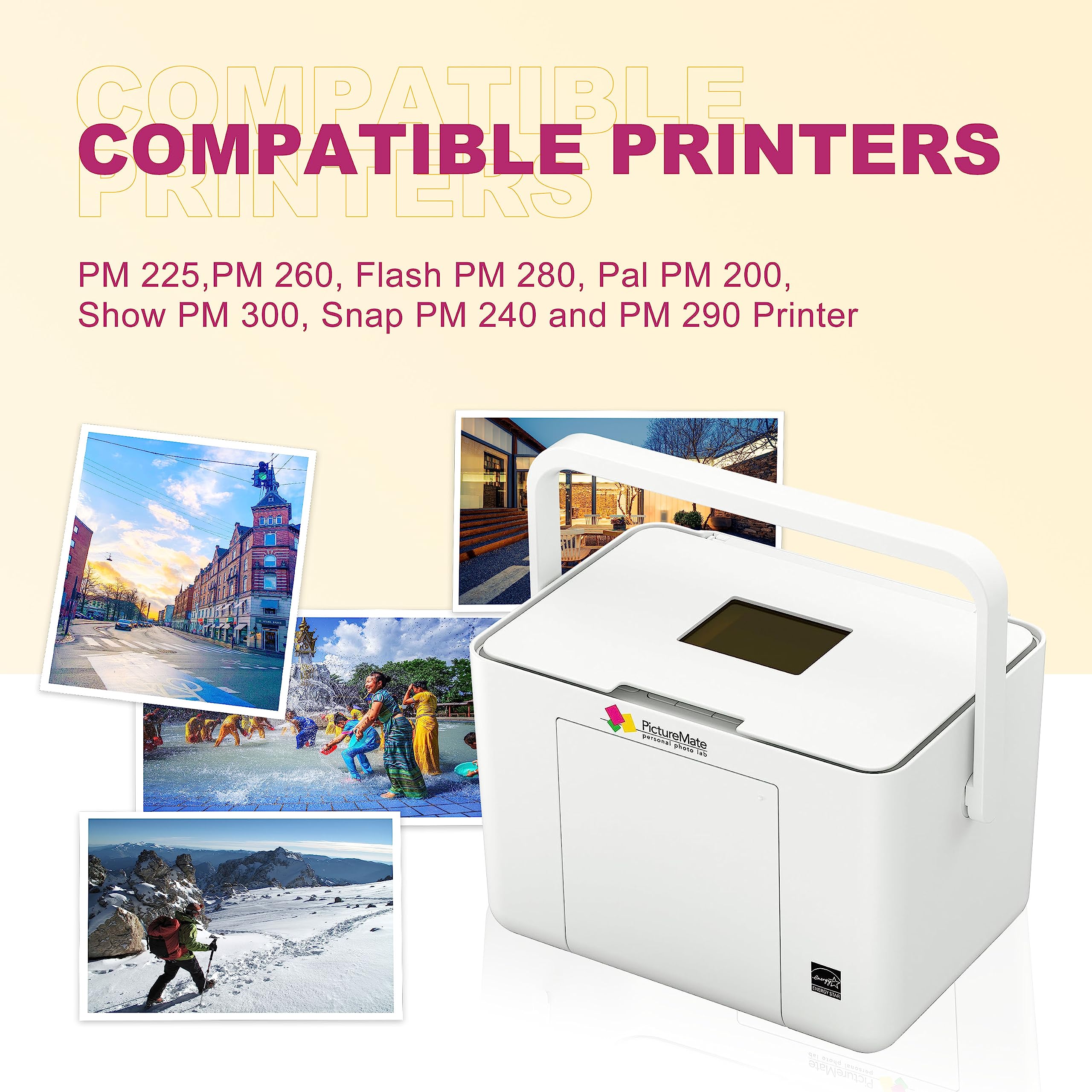 Aomya T5846 Compatible Ink Cartridge,Work with PictureMate PM 225,PM 260,Flash PM 280, Pal PM 200, Show PM 300, Snap PM 240 and PM 290 Printer (1)…