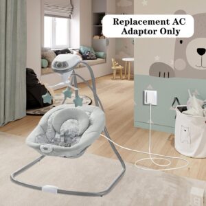 5V Cord for Baby Swing Compatible with Graco,Munchkin,Kmaier,Jaoul,Larex,Babybond,Bellababy,Kidsview,Ezebaby,Napei,Gopanda,Ixdregan Swing,Wall AC Power Adapter Replacement for SSA-5WVI-05