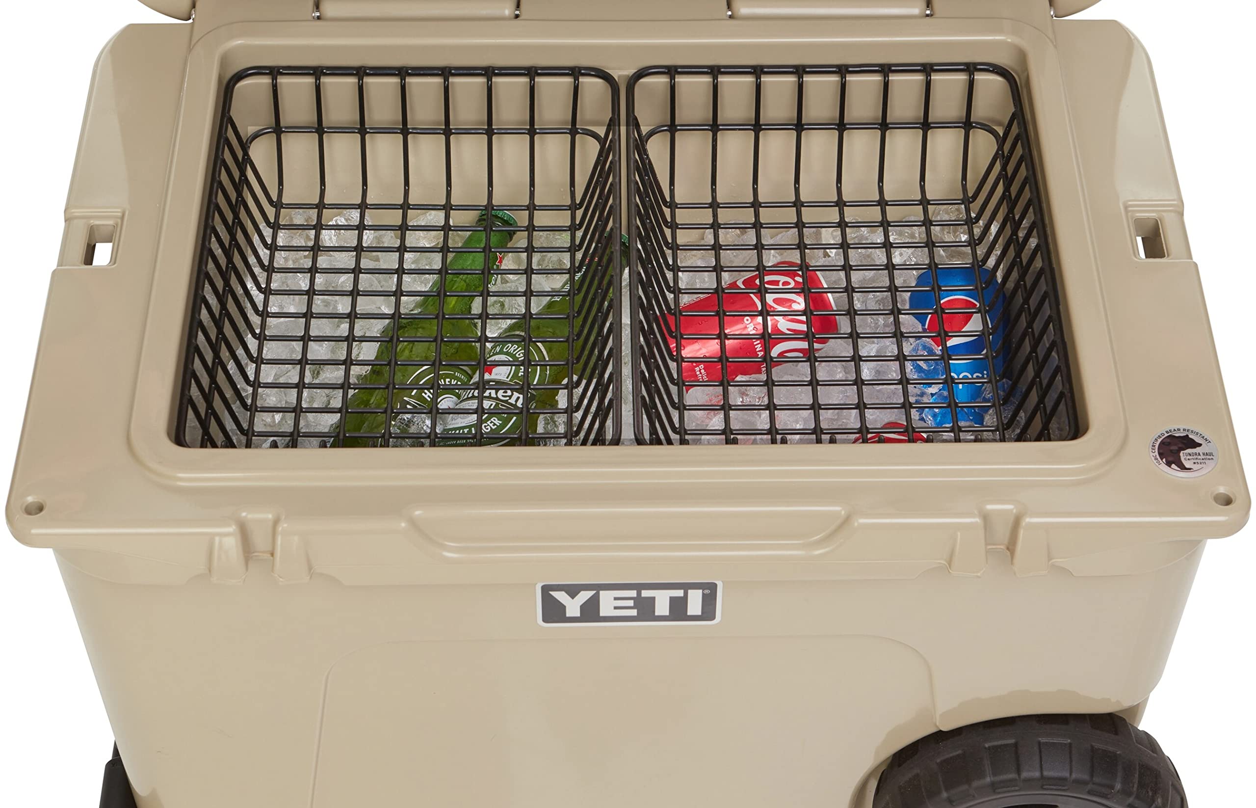 2-Pack Cooler Basket for YETI Tundra Haul, Double Cooler Rack for Double Storage, Dry-Goods Basket for YETI Wheeled Coolers (Cooler NOT Included)