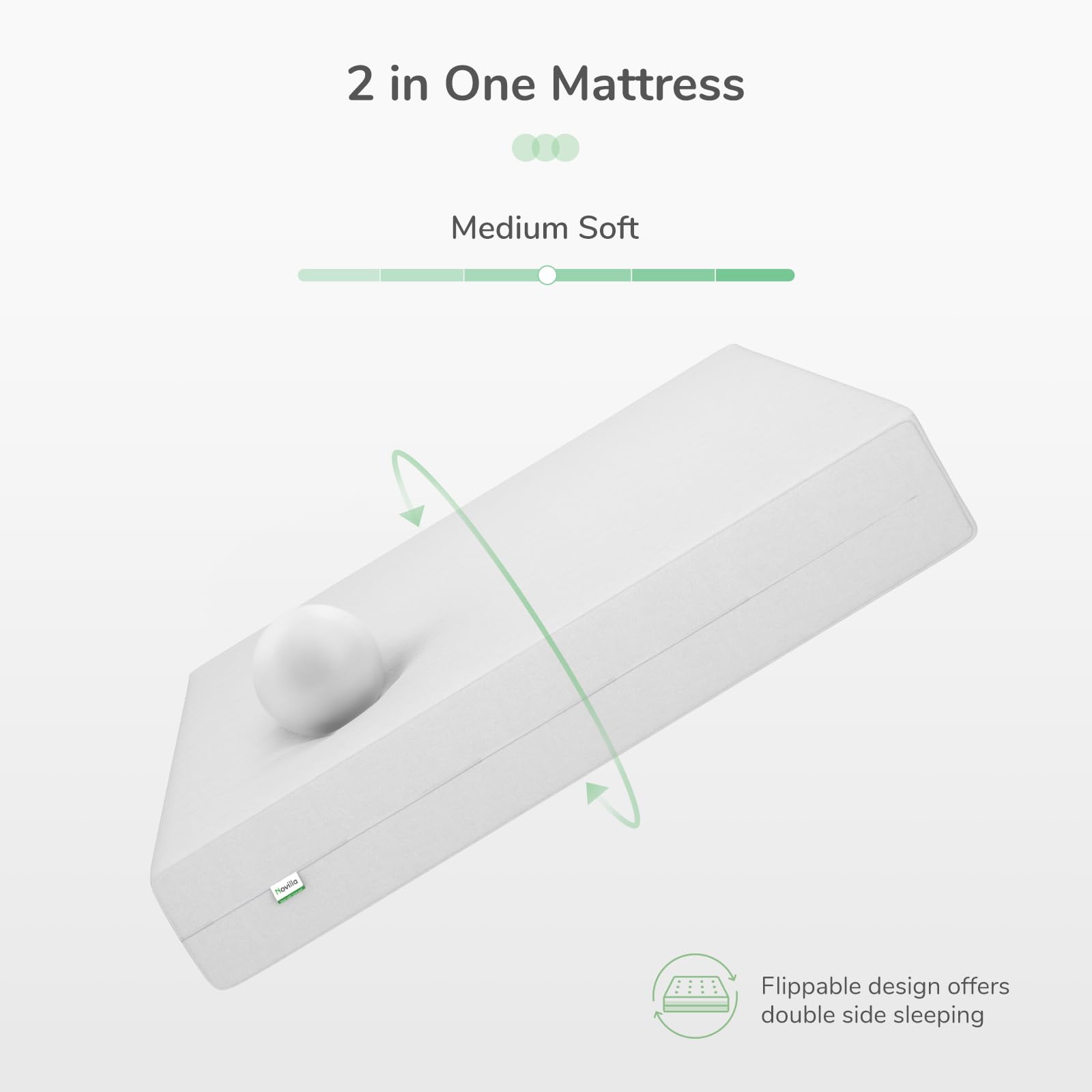 Novilla Queen Size Mattress, 10 Inch Foam Mattress in a Box, Grey Comfort Foam with Breathable Soft Cover for a Dry, Clean and Comfortable Sleep, Tight Top Queen Mattress with Medium Plush Feel