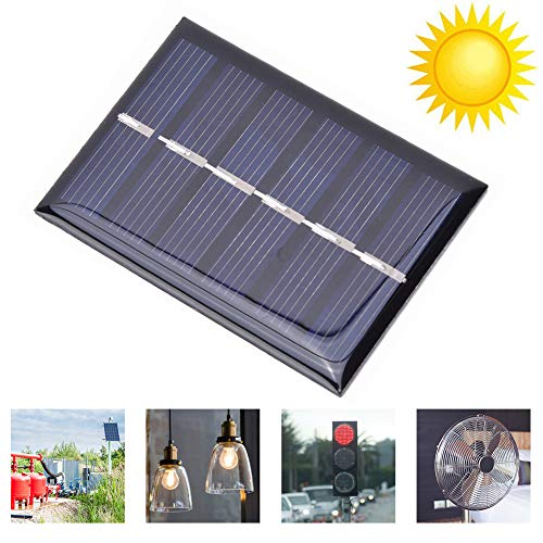 3Pcs 100MA 0.3W 3V Small Solar Panel, 2.6x1.9 Inch Portable Polysilicon Solar Panel Charging Power Board Charger for Small Power Appliances