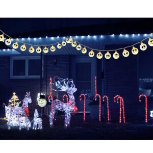 Battery Operated Nightmare Before Halloween Decorations String Lights, 30 LEDs Battery Xmas Lights for Indoor Outdoor Decorations Home,Bedroom, Balcony, Patio, Halloween, Christmas Party (8 Modes)