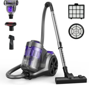 aspiron vacuum cleaner, 25kpa bed vacuum, 99.9% allergen removal, 1400w bagless vacuum cleaner