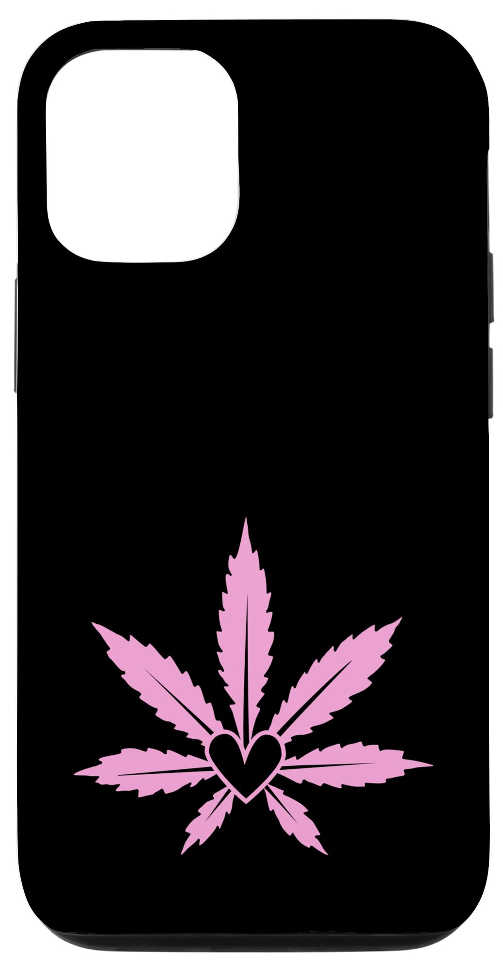 iPhone 14 Pro Pink Marijuana Pot Leaf CBD Cannabis Women's Weed Cute Case