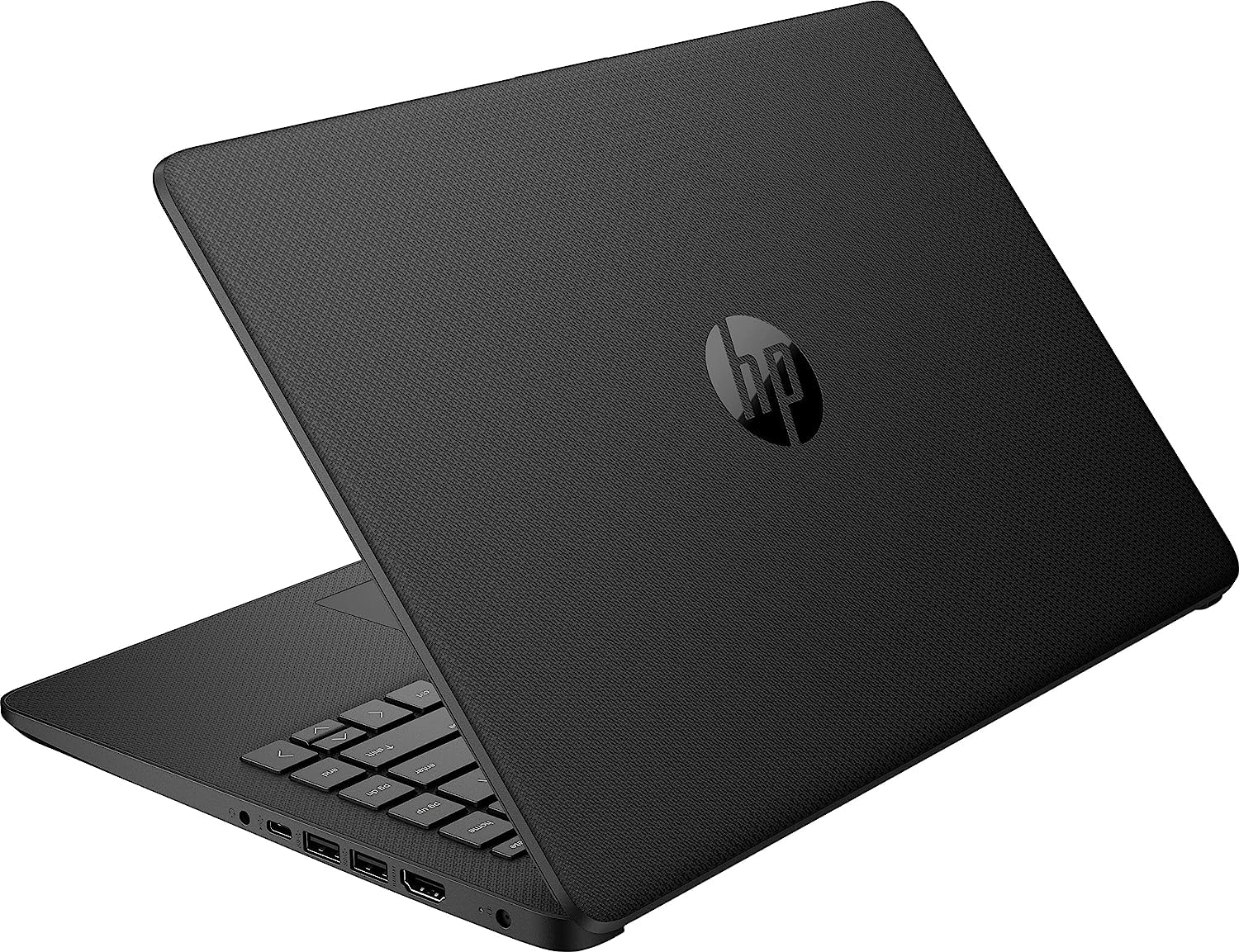 HP Newest 14Inch Ultral Light Laptop, Intel Quad-Core N4000 Series Processor, 8GB RAM, 64GB eMMC, 1 Year Office 365, Webcam, HDMI, WiFi, USB-A&C, Win 11+GM Accessory Jet Black