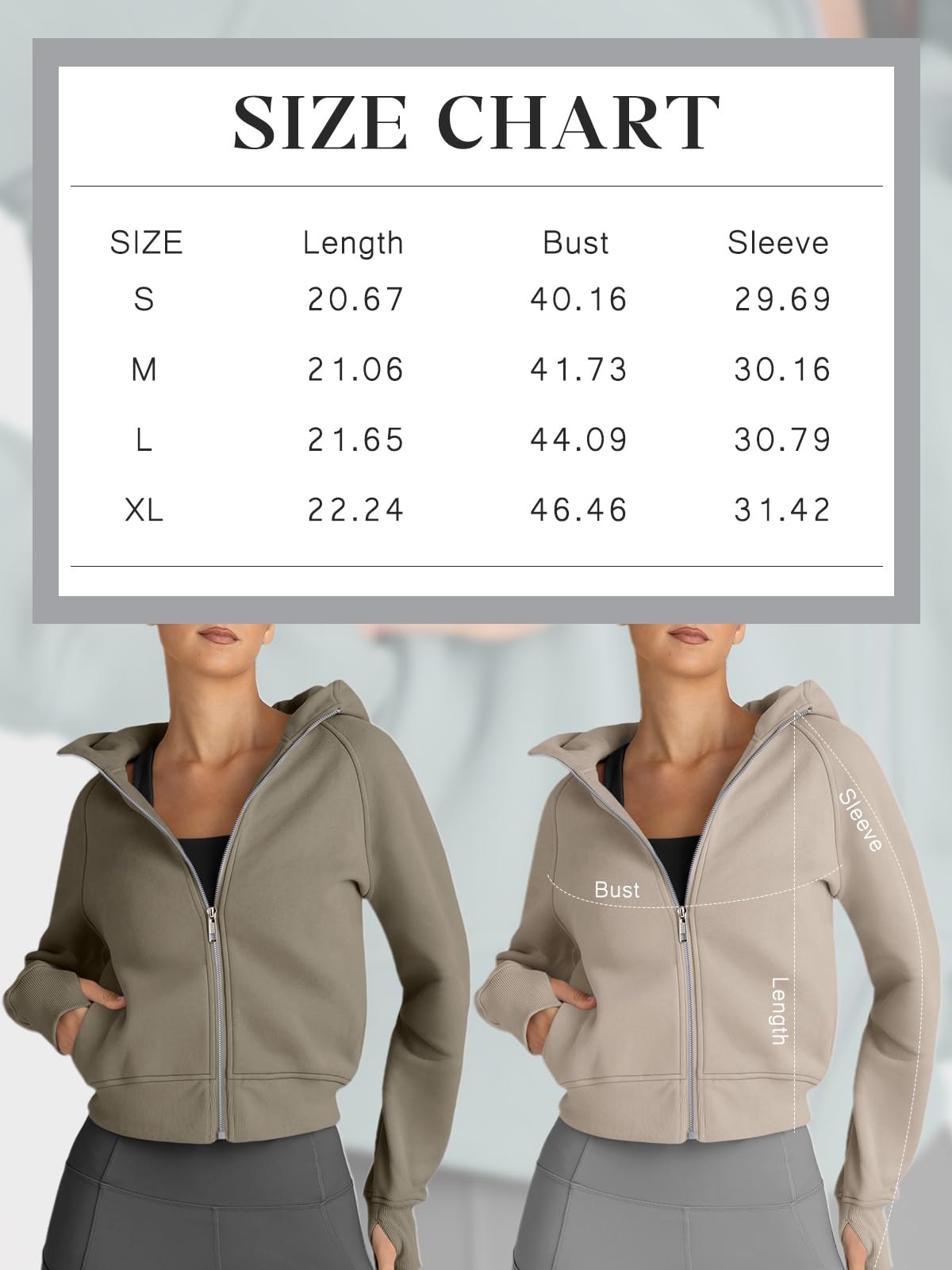 Trendy Queen Womens Zip Up Hoodies Cropped Sweatshirts Fleece Jackets Fall Outfits Casual Hooded Y2k Tops Winter Clothes 2024