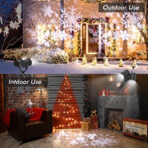 Christmas LED Lighting Projector - Double Head Rotating Snowflake Waterproof Indoor Outdoor Garden Lights Christmas Decorations