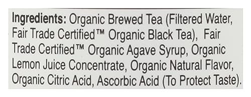 Eat The Change Just Ice Tea Organic Half Tea & Half Lemonade Tea, Kosher, 16 Fluid Ounces (Pack Of 12)