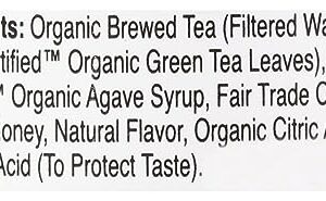 Eat The Change Just Ice Tea Organic Honey Green Tea, Kosher, 16 Fluid Ounces (Pack Of 12)