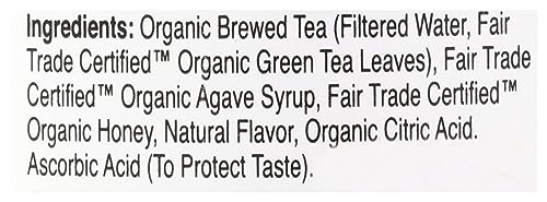 Eat The Change Just Ice Tea Organic Honey Green Tea, Kosher, 16 Fluid Ounces (Pack Of 12)