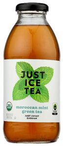 eat the change just ice tea organic moroccan mint green tea, kosher, 16 fluid ounces (pack of 12)