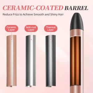 Syantek 3/4 Inch Curling Iron, Ceramic Barrel Hair Curler for Tighter Curls, Professional Hair Curling Wand for All Hair Types, Fast Heat Up to 400°F