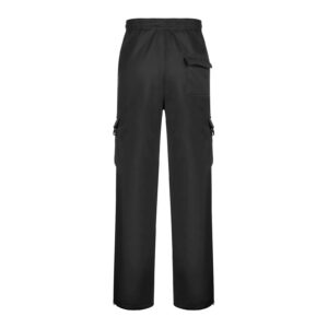 Men's Heavyweight Fleece Cargo Sweatpants Elastic Waist Joggers Baggy Drawstring Sweatpants with Pockets Cargo Pants Trousers