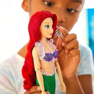 Disney Store Official Ariel Story Doll, The Little Mermaid, 11 Inch, Fully Posable Toy in Glittering Outfit - Suitable for Ages 3+ Toy Figure, Gifts for Girls, New for 2023?