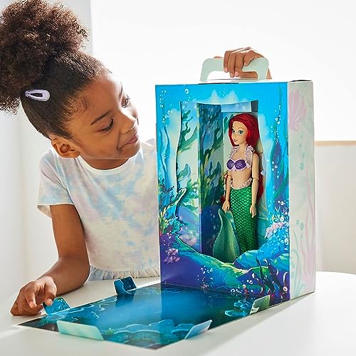 Disney Store Official Ariel Story Doll, The Little Mermaid, 11 Inch, Fully Posable Toy in Glittering Outfit - Suitable for Ages 3+ Toy Figure, Gifts for Girls, New for 2023?