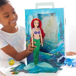 Disney Store Official Ariel Story Doll, The Little Mermaid, 11 Inch, Fully Posable Toy in Glittering Outfit - Suitable for Ages 3+ Toy Figure, Gifts for Girls, New for 2023?