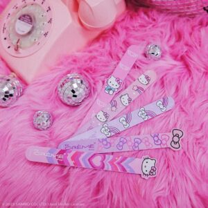 The Creme Shop x Hello Kitty Y2K Collection Totally Cute! Nail Files - Double-Sided for Shaping - Extra Fine Grit - Long-Lasting & Reusable - Set of 5