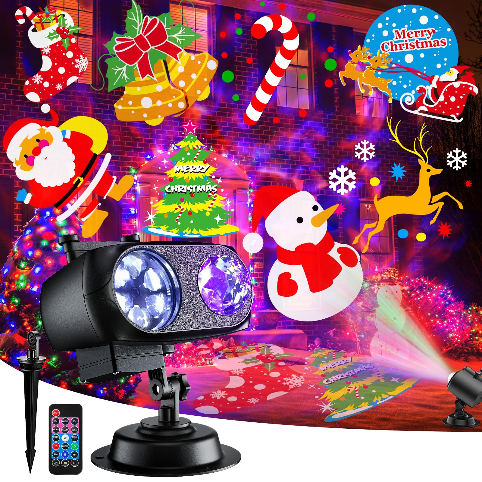 Mothers Day Projector Lights 2024 Upgrade, Mother's Day Gifts Party Decoration, 8 Themes Holiday Projector Light Show Outdoor