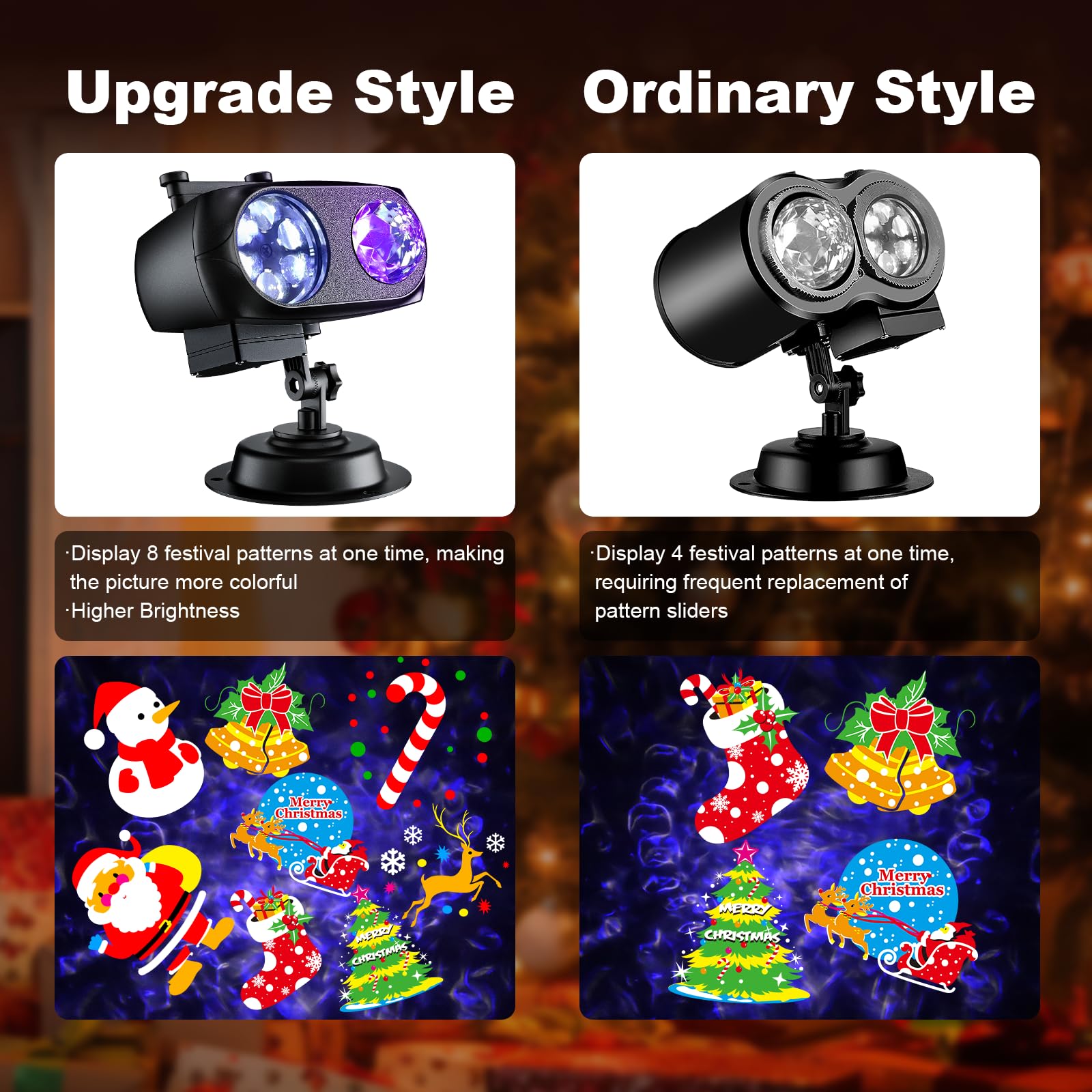 Mothers Day Projector Lights 2024 Upgrade, Mother's Day Gifts Party Decoration, 8 Themes Holiday Projector Light Show Outdoor