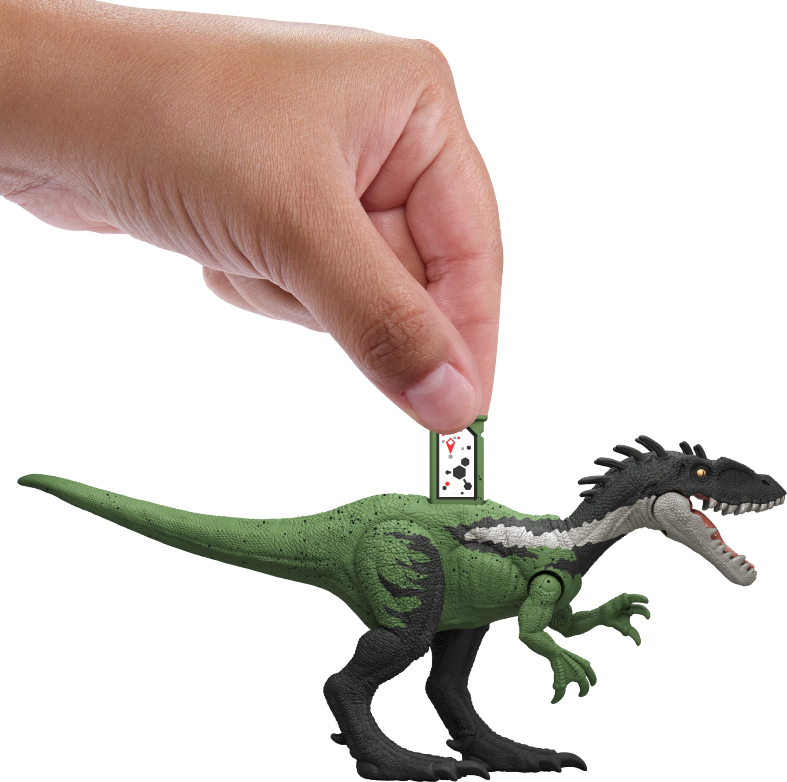 Mattel Jurassic World Strike Attack Guaibasaurus Dinosaur Toy with Single Strike Action, Movable Joints, Action Figure Gift with Physical & Digital Play