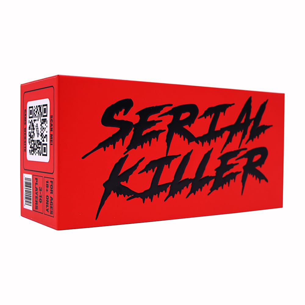 SERIAL KILLER - STARTER BOX - MAIN GAME - Hilariously Dark Card Game for ADULTS with Murderous Thoughts Sometimes -Murder Mystery - Fun and Easy to Play – Original Halloween Party Games Horror Games