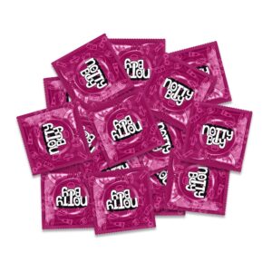 NottyBoy LoveLust Ultra Ribbed Condoms for Men - 36 Count