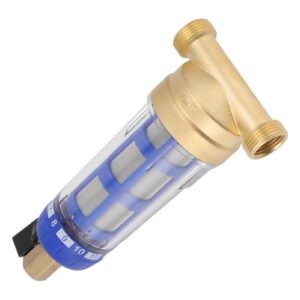 Down Sediment Water Filter,Head Tap Water Household Copper Backwash Prefilter Pure Copper Filtered Replacement