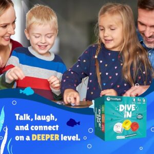 ThinkPsych 400+ Family Conversation Starters Dice & Card Game - Conversation Cards for Ages 6-99 - Best Family Games for Kids and Adults