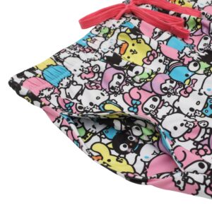 Hello Kitty and Friends Women's Chibi Character AOP Lounge Pajama Pants (Medium) Multicoloured