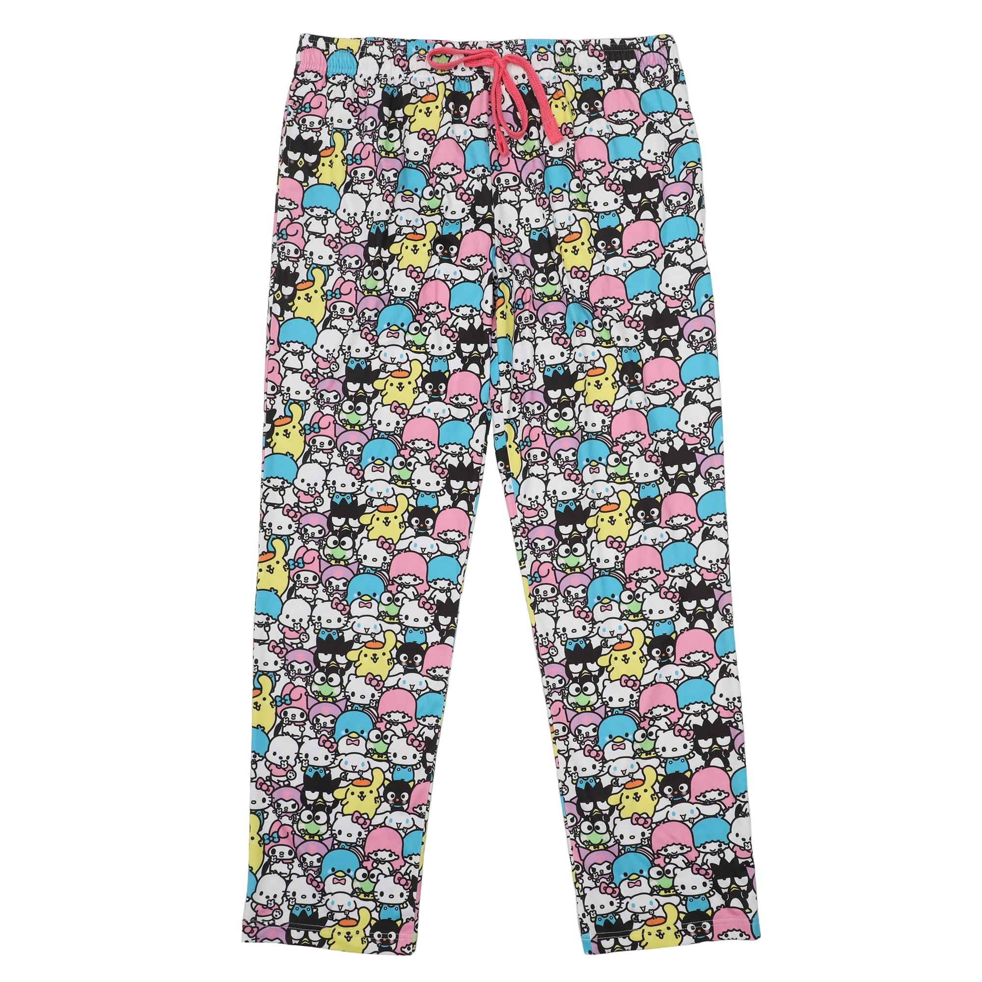 Hello Kitty and Friends Women's Chibi Character AOP Lounge Pajama Pants (Medium) Multicoloured