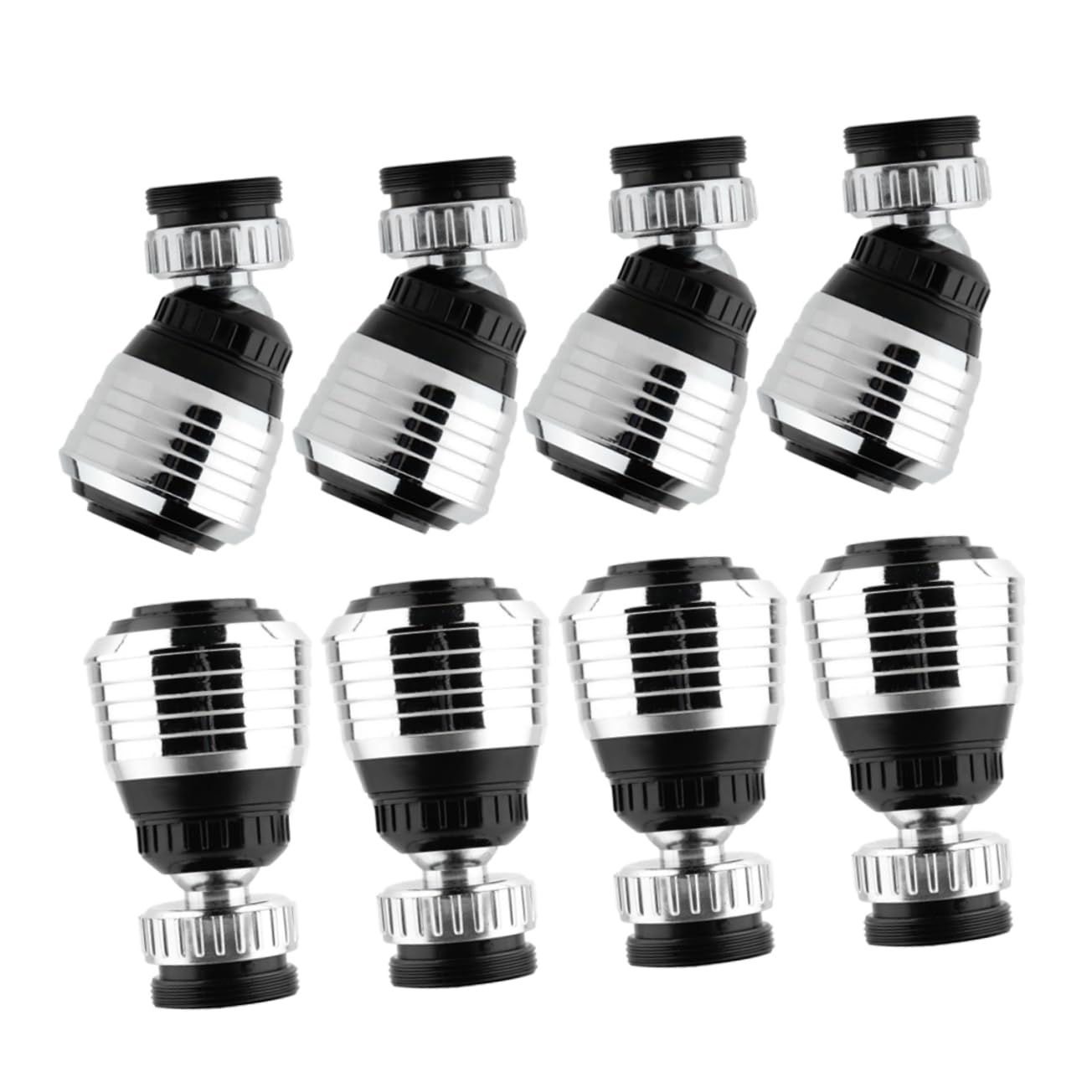 DOITOOL 8pcs Faucet Filter Nozzle 360 Degree Swivel Faucet Aerator for Sink Faucet Strainer Faucet Nozzle Movable Kitchen Tap Head Water Saving Tap Head Faucet Head Connector To Rotate