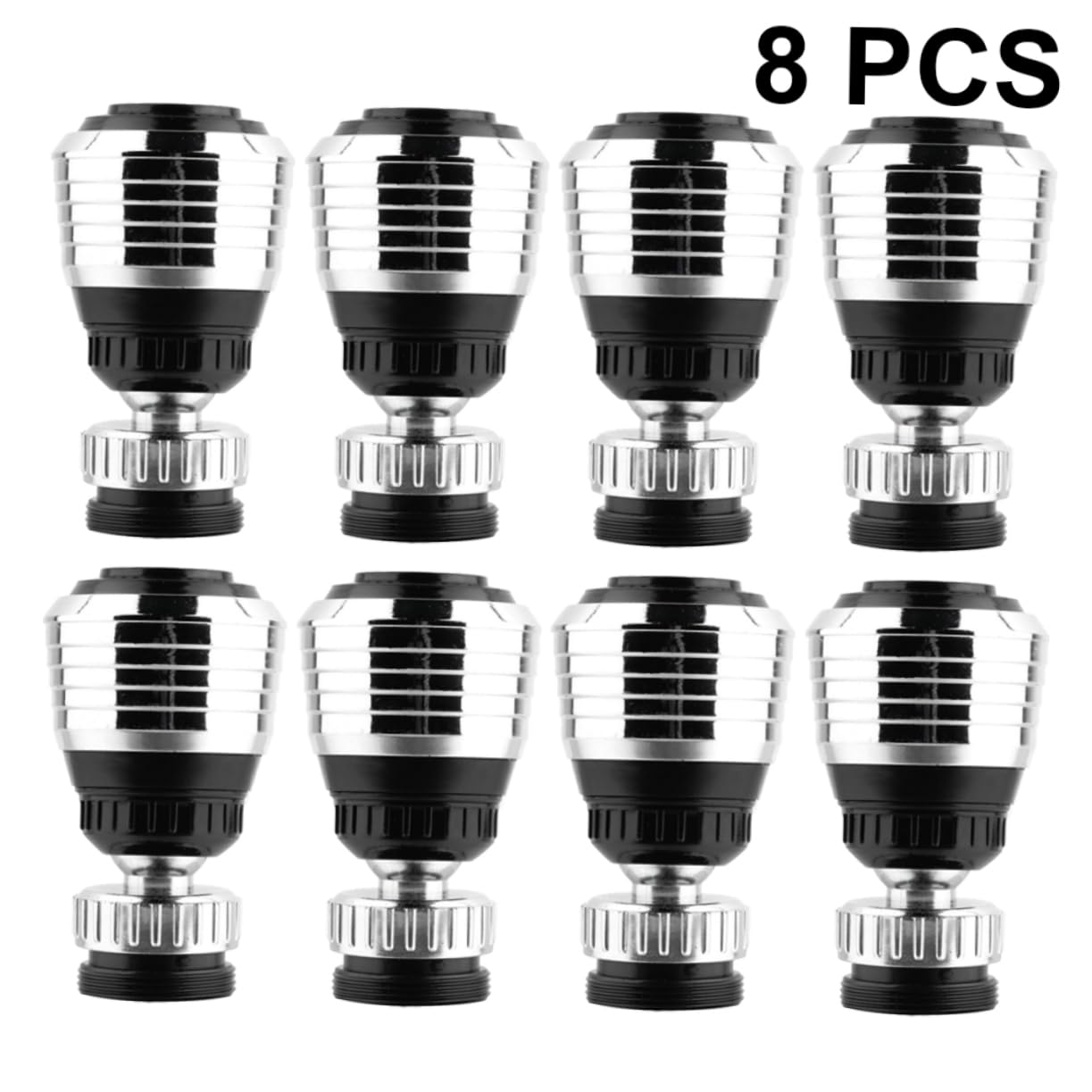 DOITOOL 8pcs Faucet Filter Nozzle 360 Degree Swivel Faucet Aerator for Sink Faucet Strainer Faucet Nozzle Movable Kitchen Tap Head Water Saving Tap Head Faucet Head Connector To Rotate