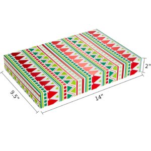 SUNCOLOR 12 Pack 14" Red Large Christmas Gift Boxes With Lids For Clothes Presents