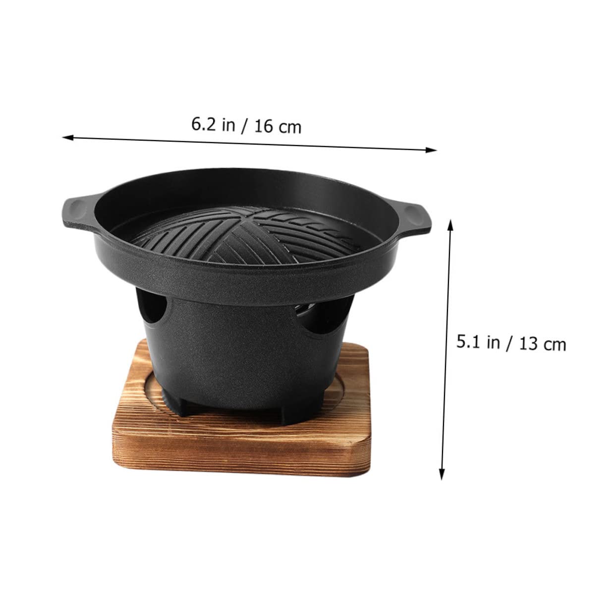 Didiseaon 3 Sets Grill Roasting Oven Outdoor Charcoal Korean BBQ Barbecue Serving Pan Fish Barbecue Pan Baking Oven Barbecue Plate Small Charcoal Stove Roaster South Korea Indoor Aluminum