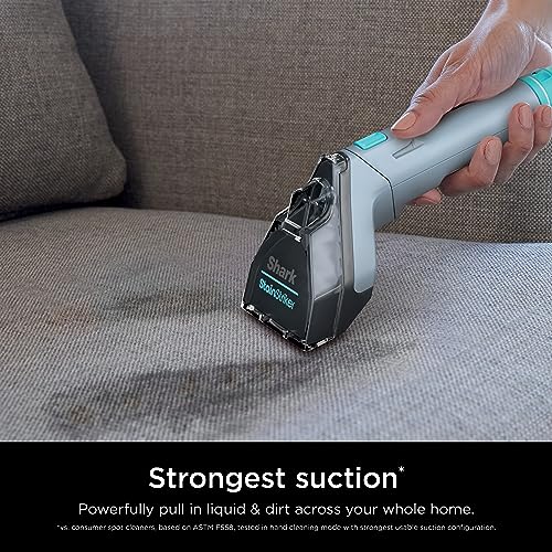 Shark PX202BRN StainStriker Portable Spot, Stain, & Odor Eliminator for Carpets, Area Rugs, Upholstery, Cars, with Bonus Accessories and Cleaning Solutions, Perfect for Pets, Nordic Blue