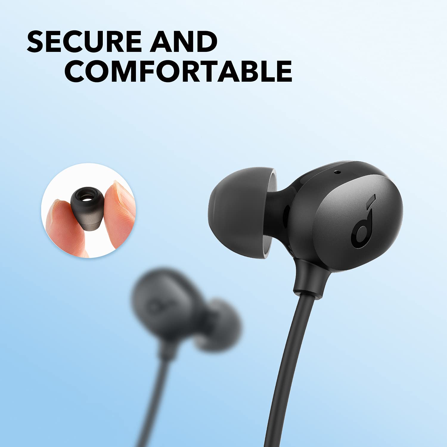 Soundcore by Anker Life U2i Wireless Neckband Headphones, 10mm Drivers with BassUp Technology, 22H Playtime, AI-Enhanced Calls, Foldable and Lightweight, IPX5 Water-Resistant, Secure Fit, Bluetooth 5