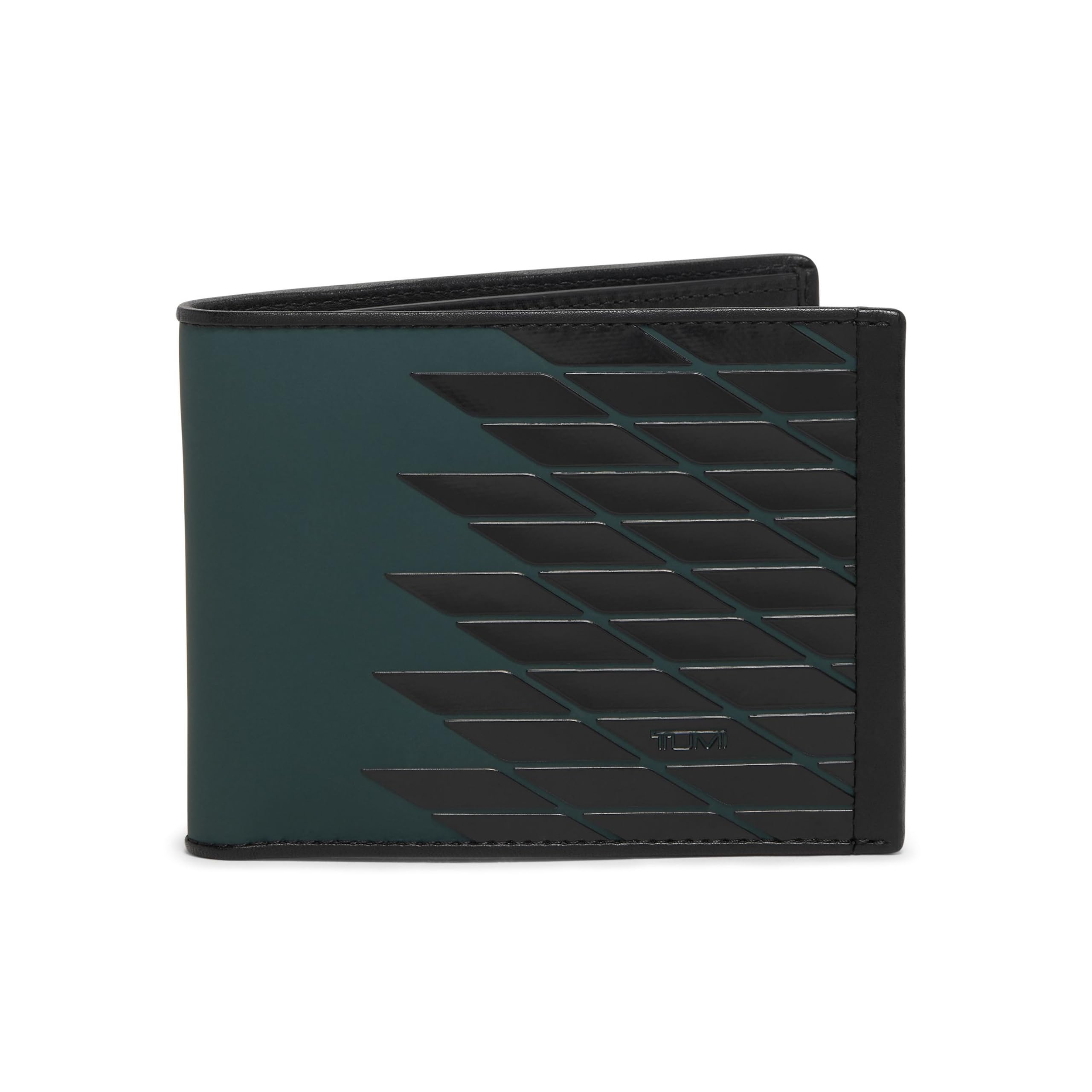 TUMI - Alpha Double Billfold - Ballistic Nylon Wallet - Secure, Durable Wallet - Hidden Card Pocket - 3.4" X 4.4" X 0.6" - Dark Green