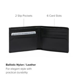 TUMI - Alpha Double Billfold - Ballistic Nylon Wallet - Secure, Durable Wallet - Hidden Card Pocket - 3.4" X 4.4" X 0.6" - Dark Green