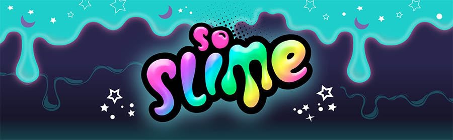 So Slime Light-Up Cosmic Crunch 3pk; Slime Activated Light will Glow and Change Colors; Illuminated Slime; Included 3 Premade Slimes with Reusable Containers, Confetti Decorations, and an LED light