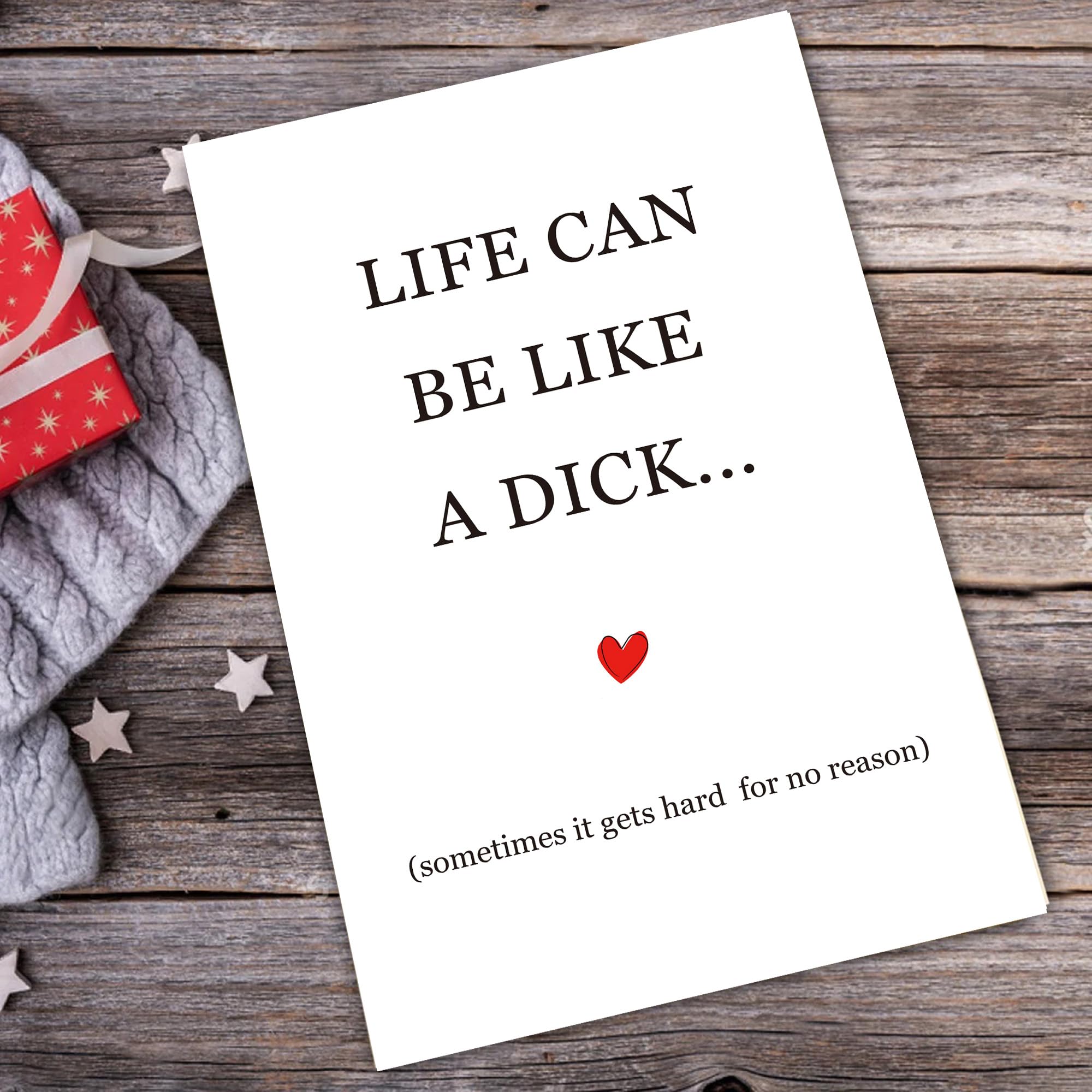 Comting Cheeky Encouragement Card, Sarcastic Thinking of You Card, Funny Sympathy Card for Friend, Life Suck, Divorce, Sad, Have A Hard Time