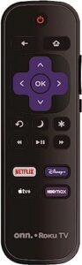 oem replacement remote control fits for all onn. roku tv smart 4k ultra hdtv with 4 shortcut app keys - netflix, disney plus, apple tv+, and hbo max buttons