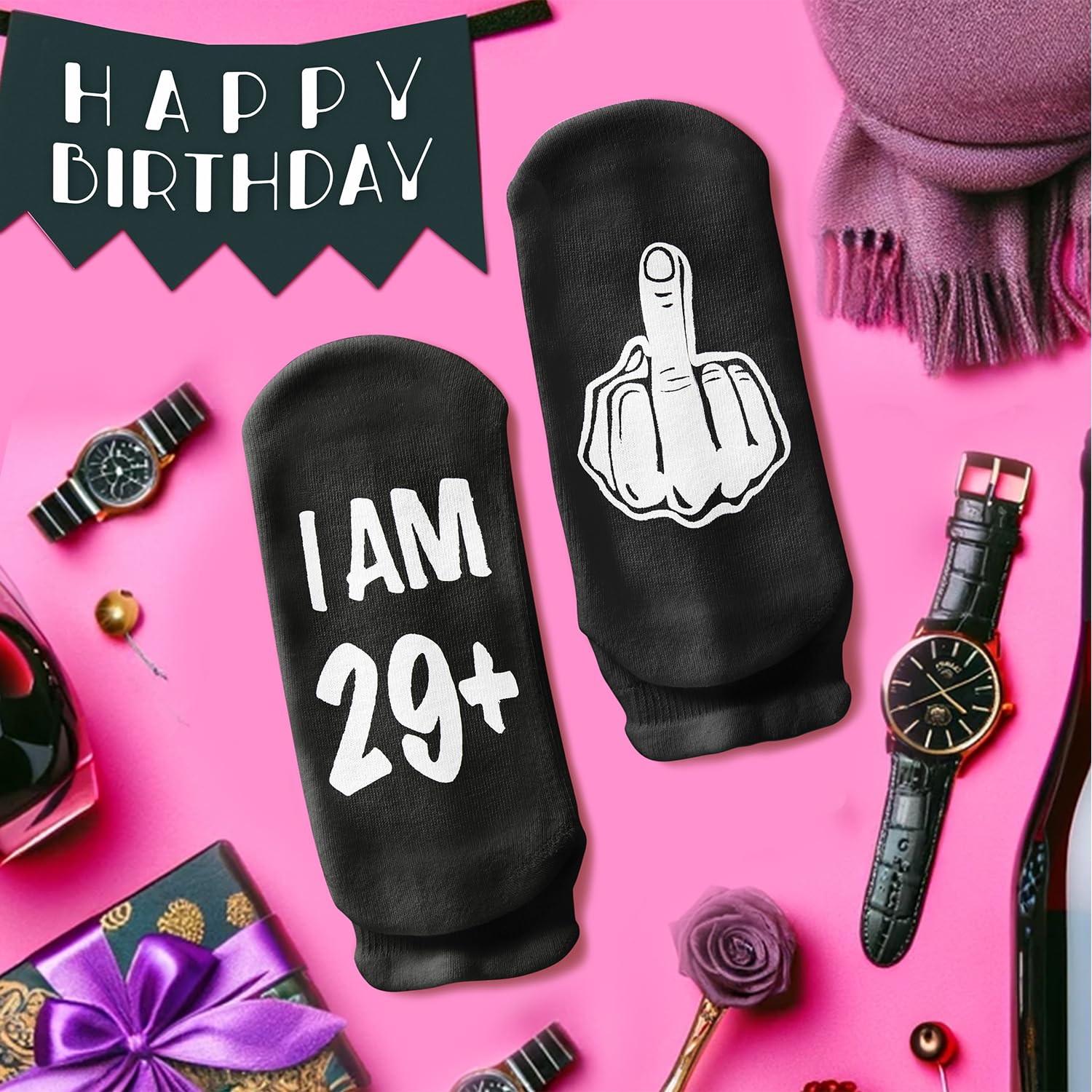 Zmart 30th Birthday Gift Ideas Socks - 30th Birthday Gifts for Women Men, Best Cool Gifts for 30 Year Old Her Him