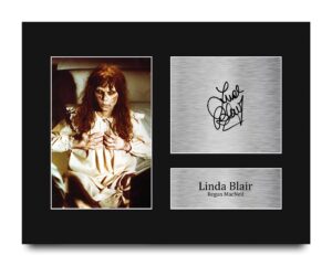 hwc trading linda blair the exorcist gifts printed signed autograph picture for movie memorabilia fans - us letter size