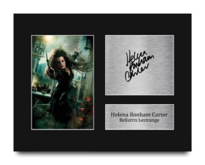 hwc trading helena bonham carter harry potter bellatrix lestrange gifts printed signed autograph picture for movie memorabilia fans - us letter size