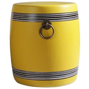 jenkem ceramic stool, glazed living room decorative shoe changing stool for living room, balcony, garden, etc. (color : o)