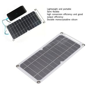 Solar Panel Backpack Flexible Solar Panel 6W Kit Outdoor Usb Charger Charging Board 5V with Mobile Phone Monocrystalline Silicon for Charger Power Battery Charger Camping Backpack Outside Battery