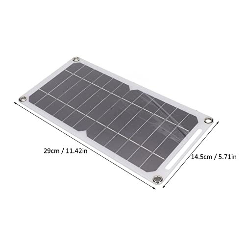 Solar Panel Backpack Flexible Solar Panel 6W Kit Outdoor Usb Charger Charging Board 5V with Mobile Phone Monocrystalline Silicon for Charger Power Battery Charger Camping Backpack Outside Battery