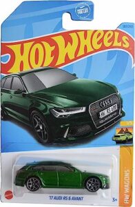 hot wheels '17 audi rs 6 avant, hw wagons 1/5 [green] 187/250